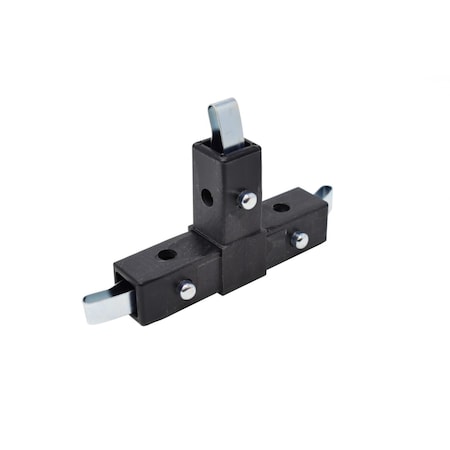 Eztube 3-Way Black T Connector  Quick-Release 200-304 BK-QR 200-304 BK-QR